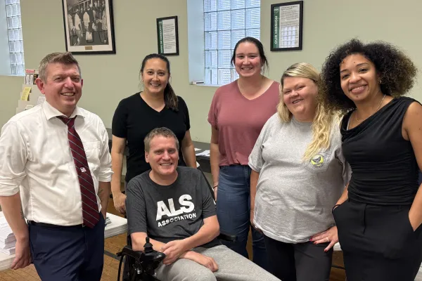 Photo of Montgomery County Public Defender bargaining team group, six people