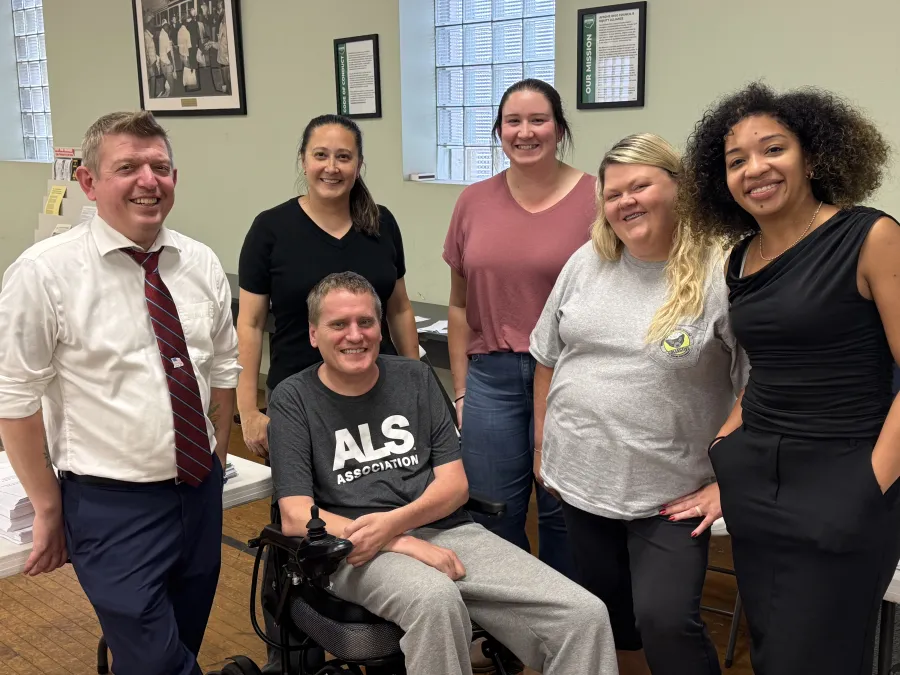 Photo of Montgomery County Public Defender bargaining team group, six people