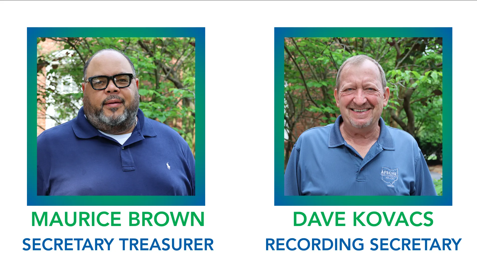 Secretary Treasurer and Recording Secretary