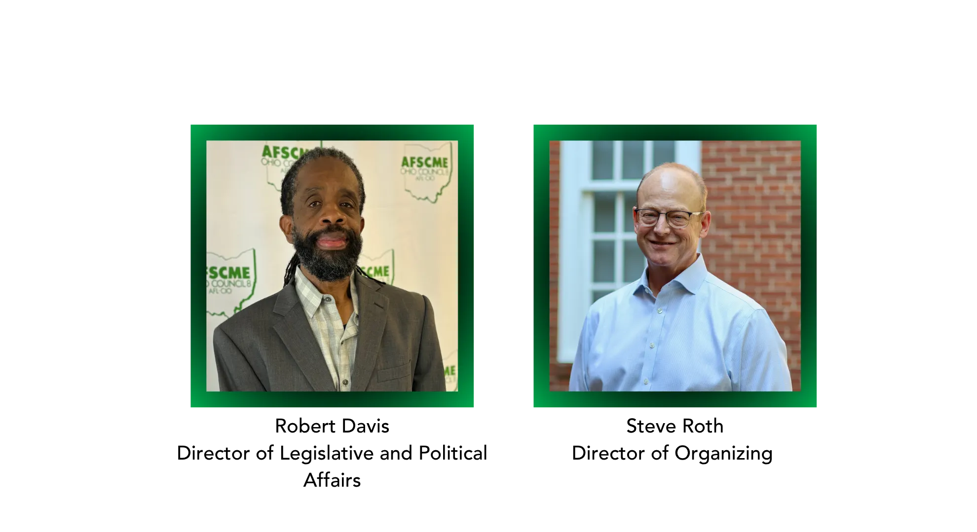 Photos of AFSCME Ohio Council 8 Senior Staff